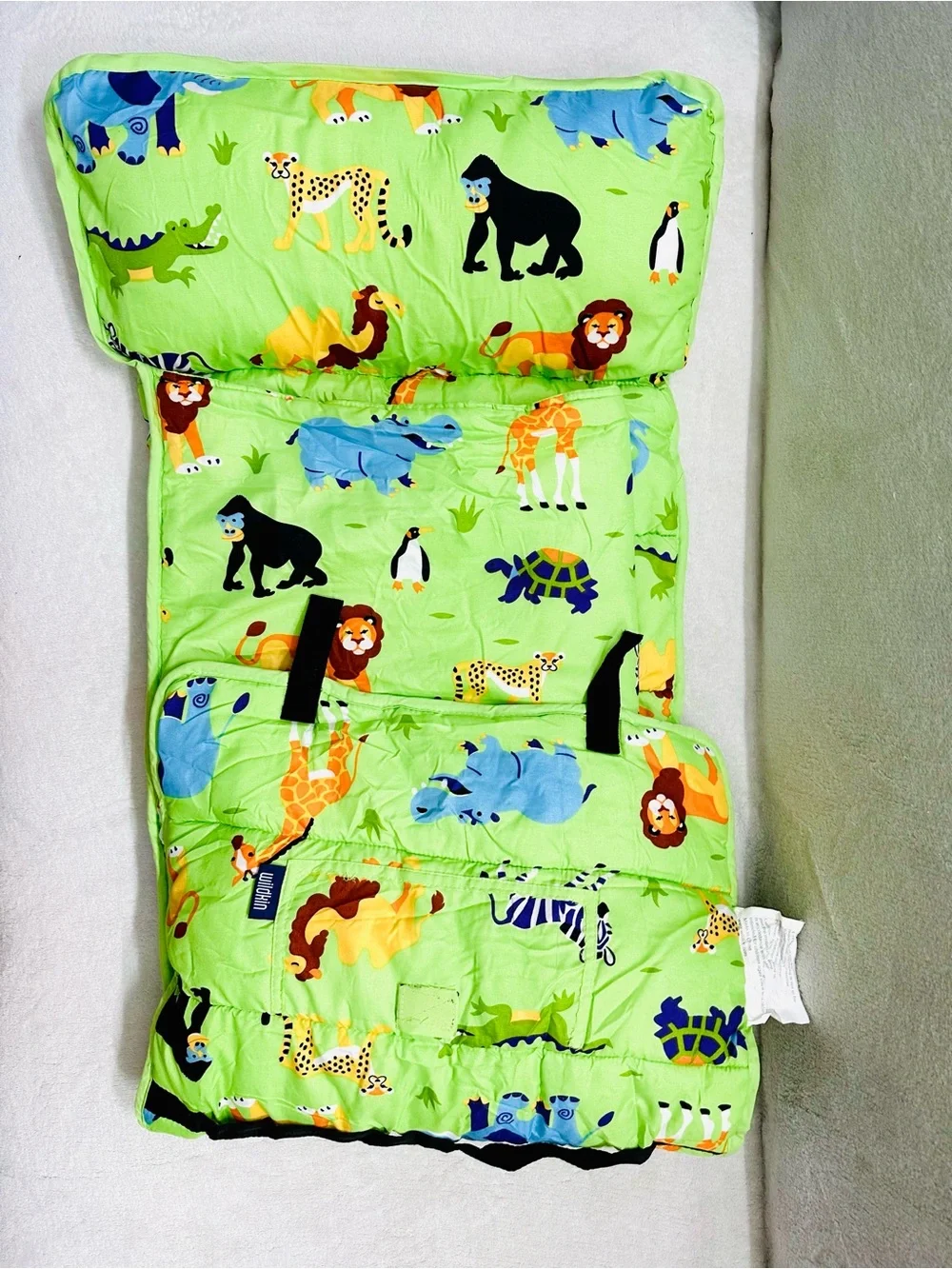 Wildkin Original Nap Mat with Pillow for Boys and Girls,Hook and Loop Fastener